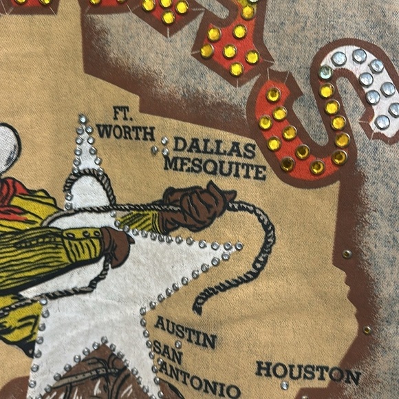 Hand made Texas theme vintage denim jacket size XL - Picture 11 of 11